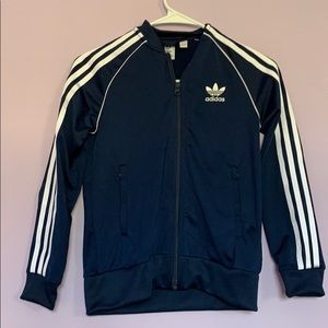 Navy adidas zip up